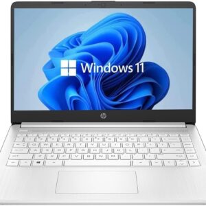 HP Newest 14″ HD Laptop, Windows 11, Intel Celeron Dual-Core Processor Up to 2.60GHz, 4GB RAM, 64GB SSD, Webcam(Renewed)